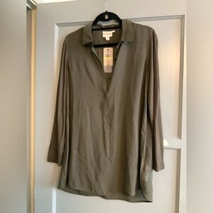 Pure DKNY Button Down Blouse with Camisole